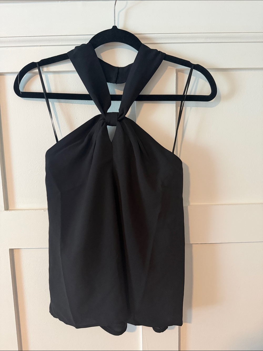 NWT LOFT Black Knot Halter Top - size XS